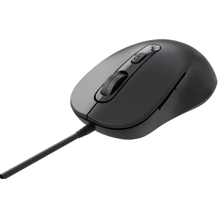 Мышь Оклик 211M черный оптическая 2400dpi USB для ноутбука 6but