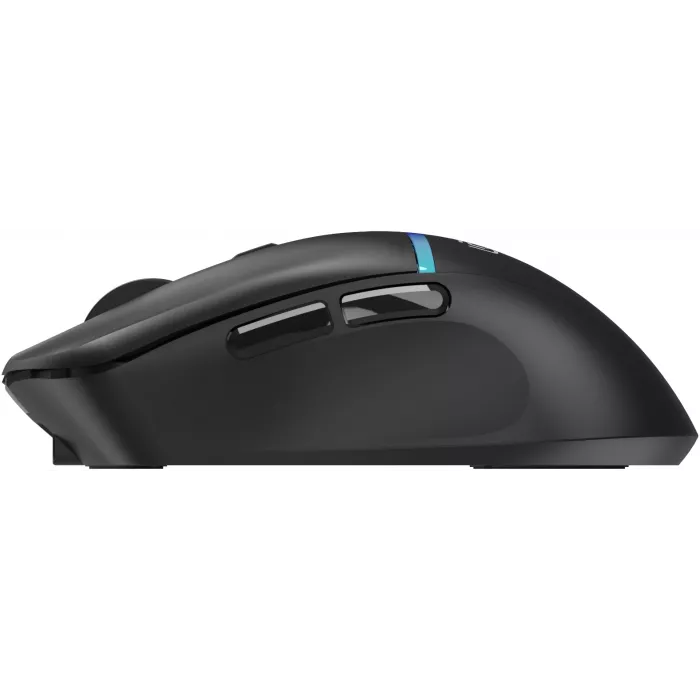 Мышь Оклик 775GW черный оптическая 5000dpi беспров. BT/Radio USB/USB-C 6but