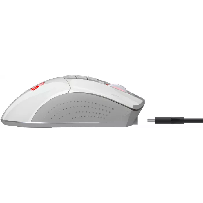 Мышь A4Tech Bloody R90 Plus белый оптическая 5000dpi беспров. USB 7but (R90 PLUS GREUISH WHITE)