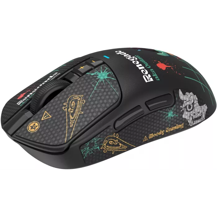 Мышь A4Tech Bloody R72 Ultra Duo Renegade черный оптическая 20000dpi беспров. USB/USB-C 7but