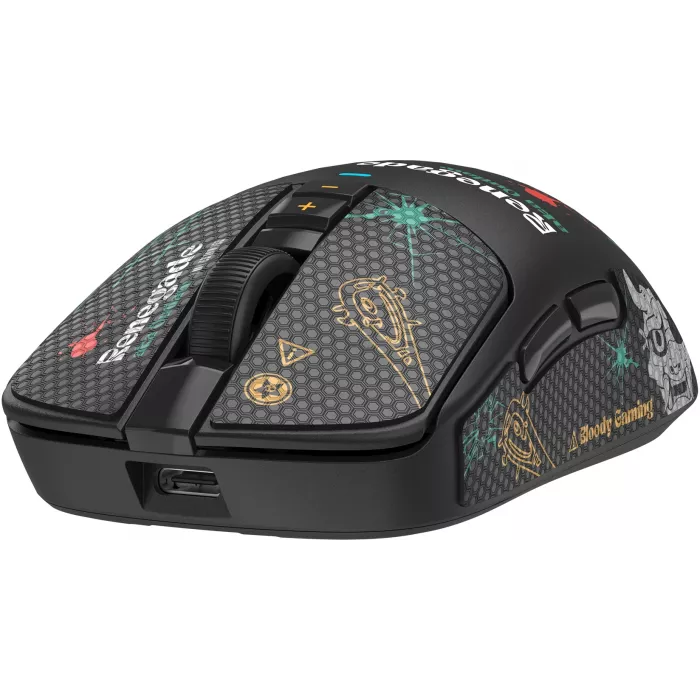 Мышь A4Tech Bloody R72 Ultra Duo Renegade черный оптическая 20000dpi беспров. USB/USB-C 7but