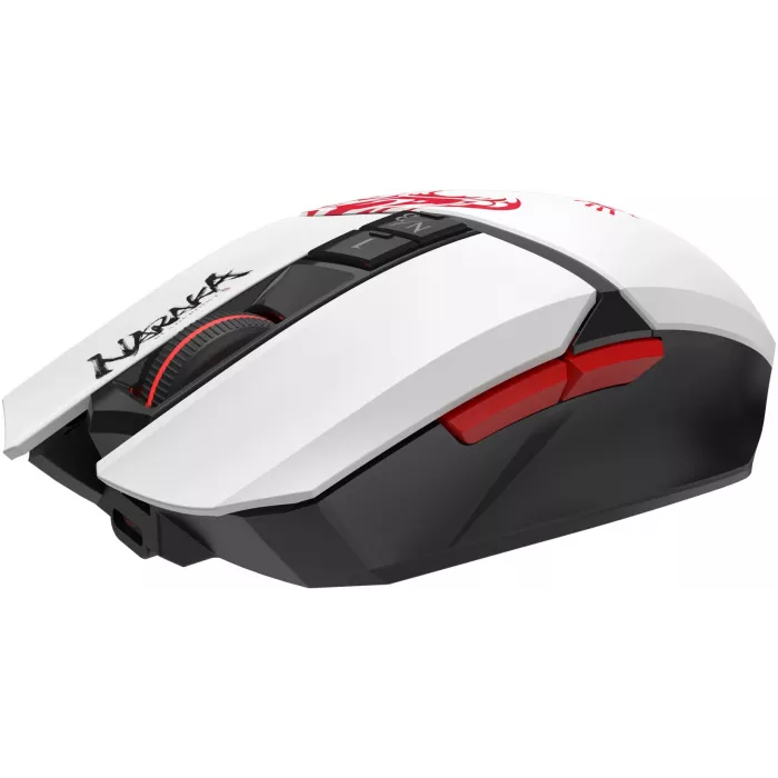 Мышь A4Tech Bloody R36 Ultra белый/черный/красный оптическая 12000dpi беспров. USB 7but (R36 ULTRA NARAKA USB)