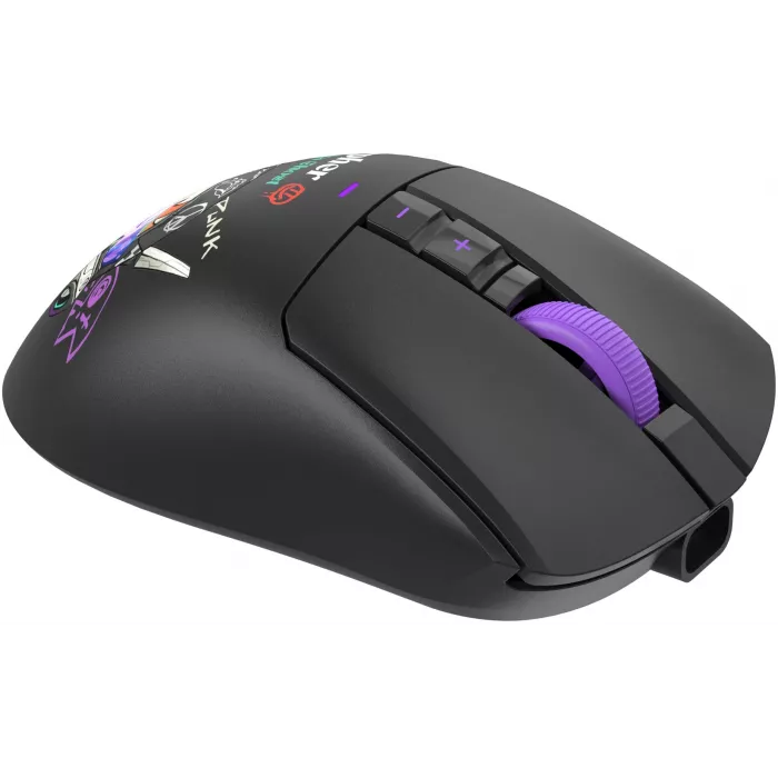 Мышь A4Tech Bloody R73 Pro черный/рисунок оптическая 26000dpi беспров. USB/USB-C 7but (R73 PRO CYPHER GHOST)