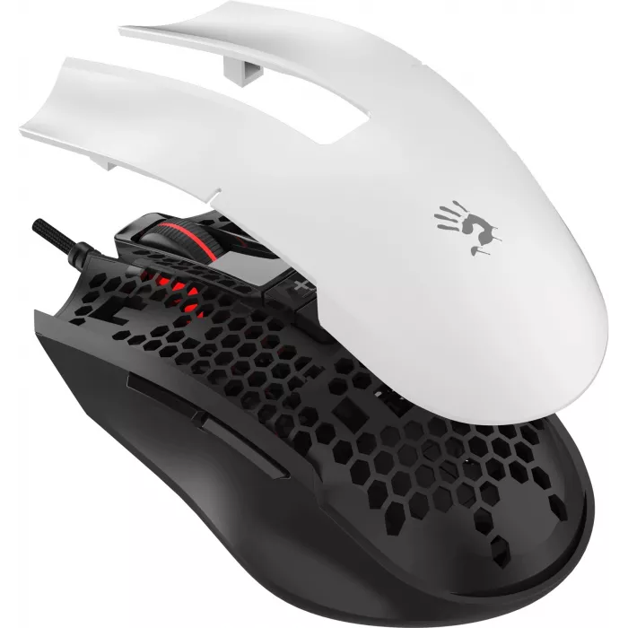 Мышь A4Tech Bloody ES8 белый оптическая 6000dpi USB 7but (ES8 PANDA WHITE)