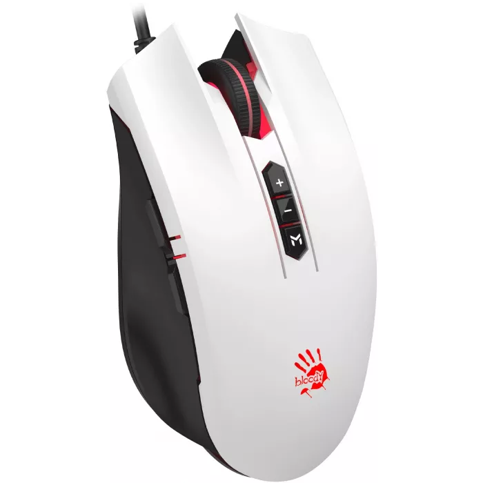 Мышь A4Tech Bloody ES7 белый оптическая 6000dpi USB 8but (ES7 PANDA WHITE)