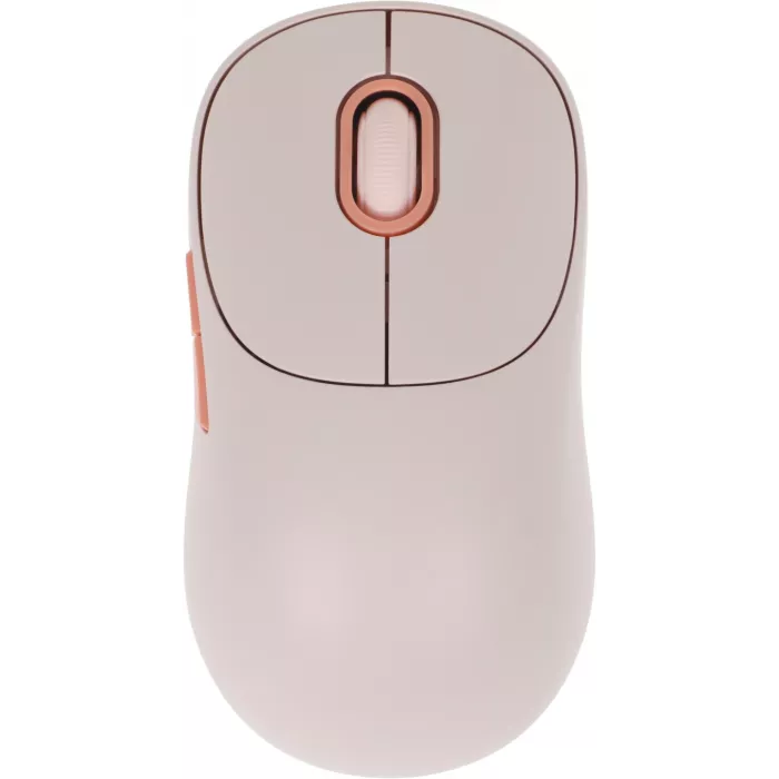 Мышь Xiaomi Wireless Mouse 3 розовый оптическая 1200dpi silent беспров. BT/Radio USB для ноутбука 4but (BHR8911GL)