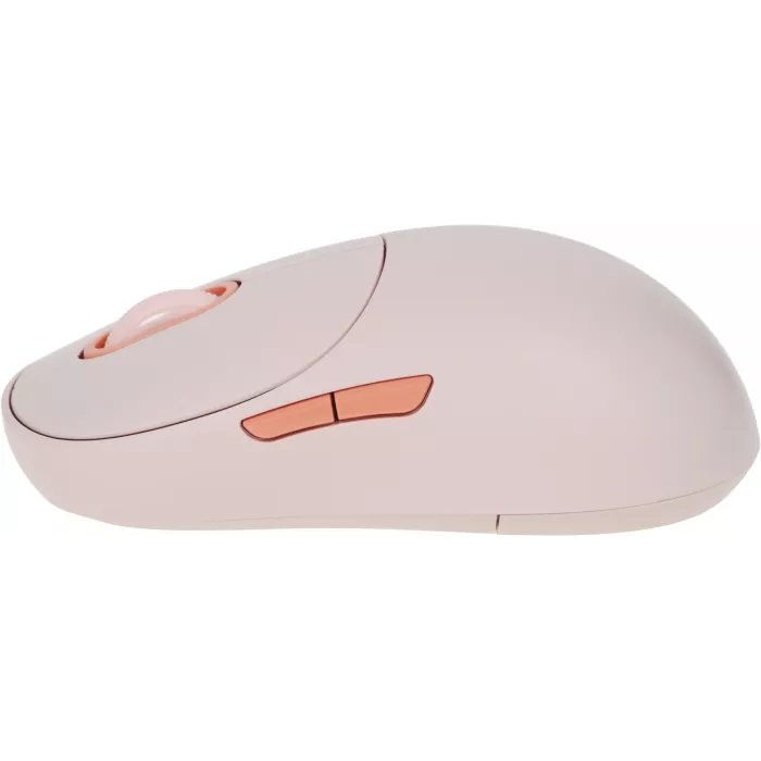 Мышь Xiaomi Wireless Mouse 3 розовый оптическая 1200dpi silent беспров. BT/Radio USB для ноутбука 4but (BHR8911GL)
