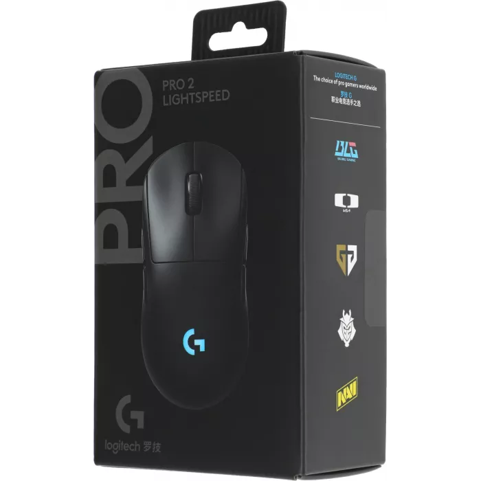 Мышь Logitech G Pro 2 Lightspeed черный оптическая 44000dpi беспров. USB 7but (910-007299)