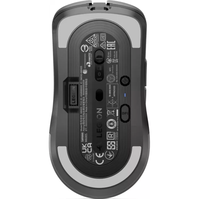 Мышь Lenovo Legion M600s Qi Wireless Gaming темно-серый оптическая 19000dpi беспров. BT/Radio USB 5but (GY51H47355)