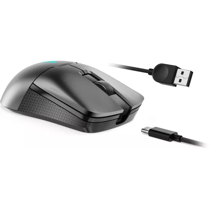 Мышь Lenovo Legion M600s Qi Wireless Gaming темно-серый оптическая 19000dpi беспров. BT/Radio USB 5but (GY51H47355)
