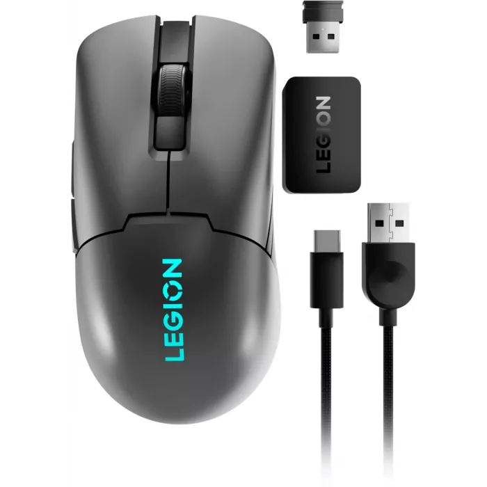 Мышь Lenovo Legion M600s Wireless Gaming темно-серый оптическая 19000dpi беспров. BT/Radio USB 5but (GY51H47354)