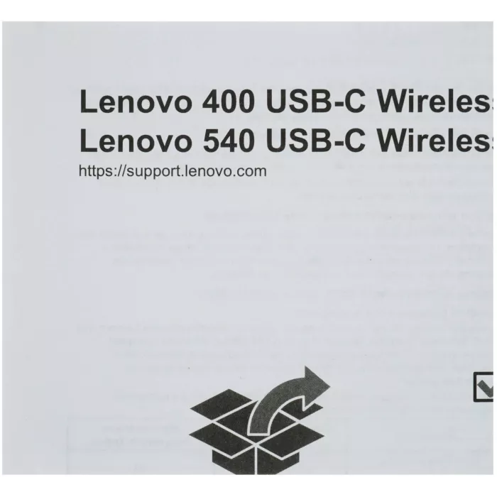 Мышь Lenovo 540 USB-C Wireless Compact светло-серый оптическая 2400dpi беспров. USB-C для ноутбука 3but (GY51D20869)