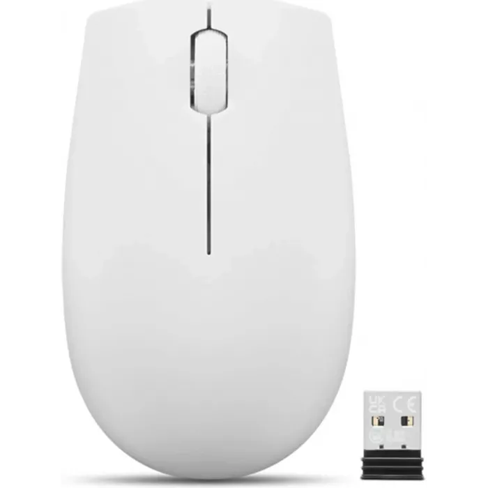 Мышь Lenovo 300 Wireless Compact светло-серый оптическая 1000dpi беспров. USB 2but (GY51L15677)