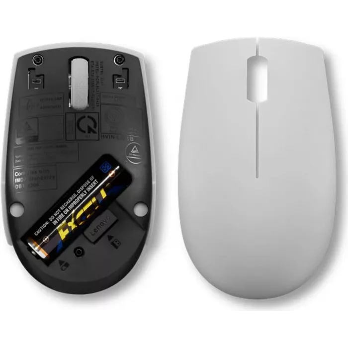 Мышь Lenovo 300 Wireless Compact серый оптическая 1000dpi беспров. USB 2but (GY51L15678)
