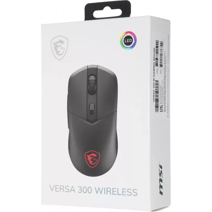 Мышь MSI VERSA 300 W MS-8ZBD черный оптическая 8000dpi беспров. BT/Radio USB 5but (S12-4301260-CLA)