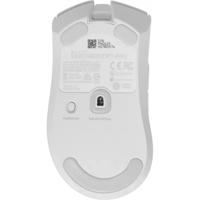 Мышь Razer DeathAdder V3 Pro белый оптическая 30000dpi беспров. USB-C 5but (RZ01-04630200-R3A1)