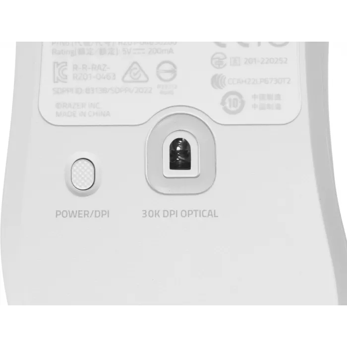 Мышь Razer DeathAdder V3 Pro белый оптическая 30000dpi беспров. USB-C 5but (RZ01-04630200-R3A1)