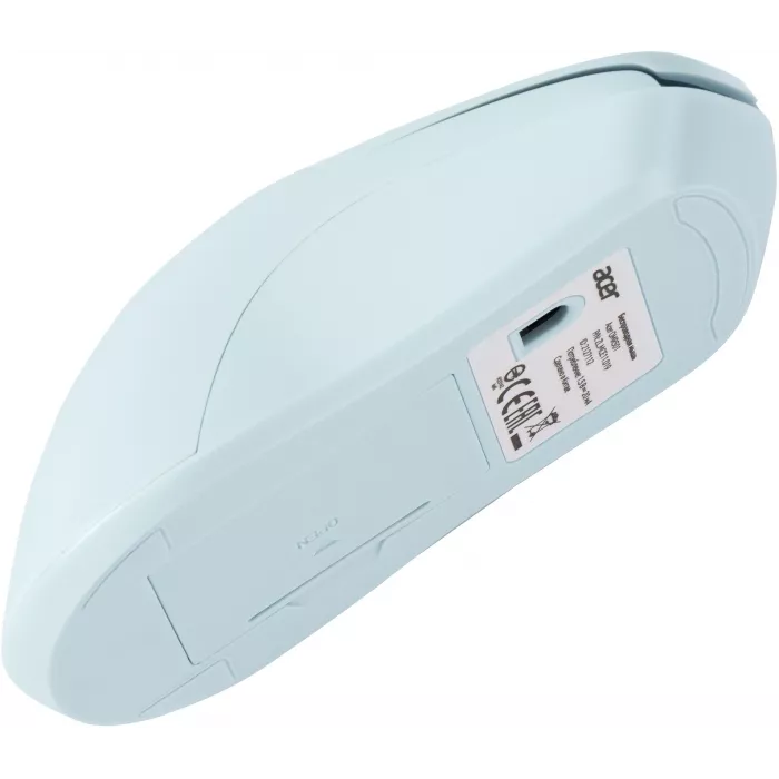 Мышь Acer OMR501 голубой оптическая 1600dpi silent беспров. USB 4but (ZL.MCE11.019)