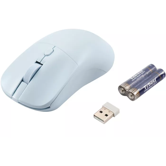 Мышь Acer OMR501 голубой оптическая 1600dpi silent беспров. USB 4but (ZL.MCE11.019)