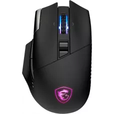Мышь MSI VERSA PRO W черный оптическая 26000dpi беспров. BT/Radio USB 15but (S12-4301340-CLA)