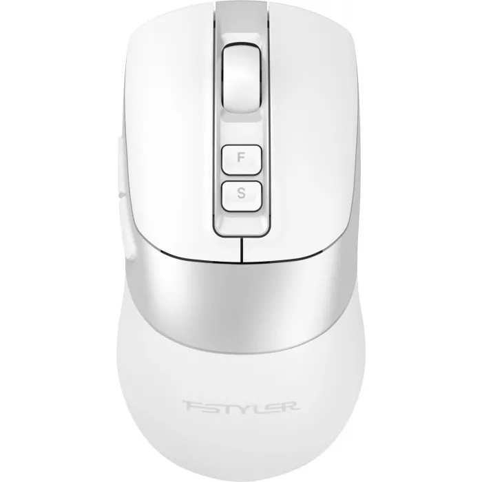 Мышь A4Tech Fstyler FB50CS Plus белый оптическая 3200dpi silent беспров. BT/Radio USB 7but