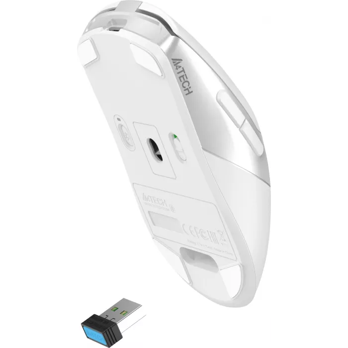 Мышь A4Tech Fstyler FB50CS Plus белый оптическая 3200dpi silent беспров. BT/Radio USB 7but
