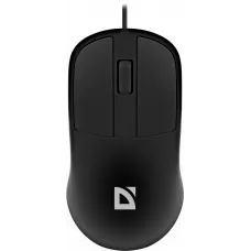 Мышь Defender Datum MS-980 черный оптическая 1200dpi USB для ноутбука 2but (52981)