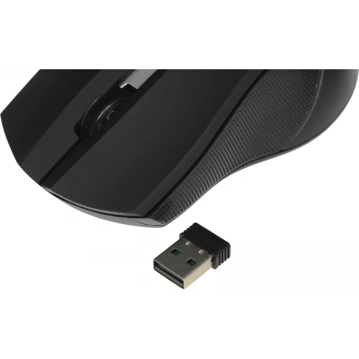 Мышь Оклик 615MW черный/серебристый оптическая 1200dpi беспров. USB для ноутбука 3but (412860)