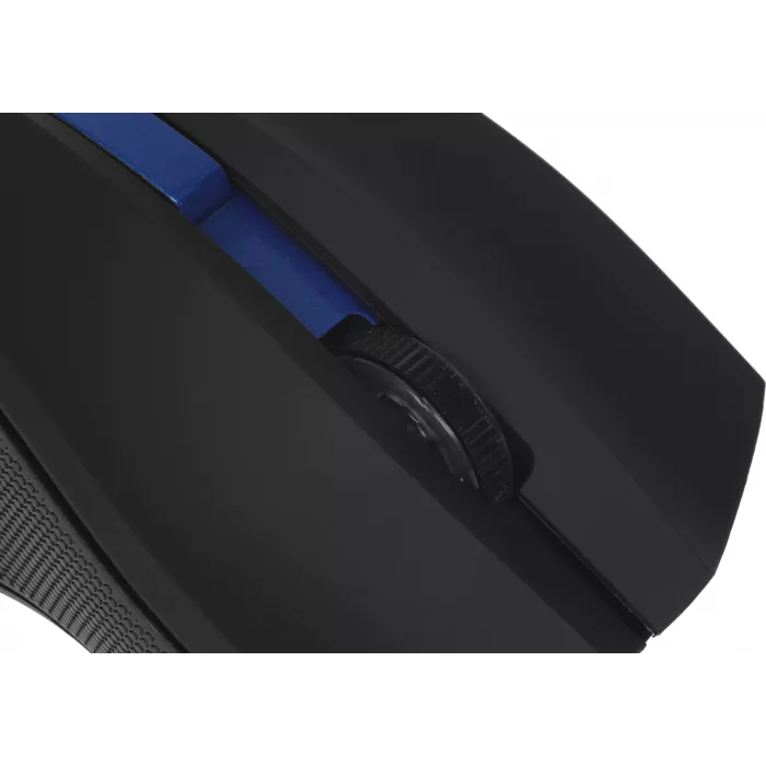 Мышь Оклик 615MW черный/синий оптическая 1200dpi беспров. USB для ноутбука 3but (412862)