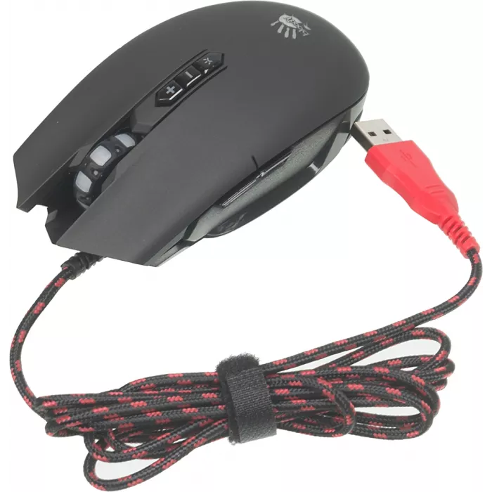 Мышь A4Tech Bloody Q80 черный оптическая 6200dpi USB 8but (Q80 BLACK)