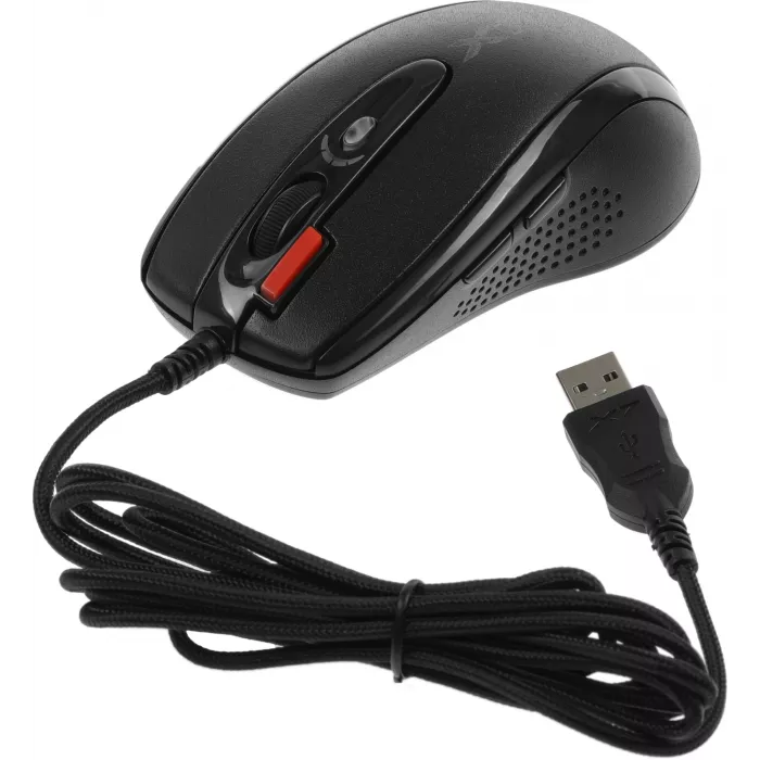 Мышь A4Tech X-7120 черный оптическая 2000dpi USB 7but (X-710BK+X7-200MP)