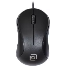 Мышь Оклик 115S черный оптическая 1200dpi USB для ноутбука 3but (711636)