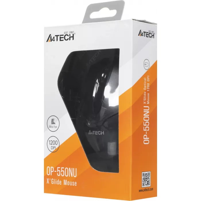 Мышь A4Tech V-Track Padless OP-550NU черный оптическая 1200dpi USB 3but