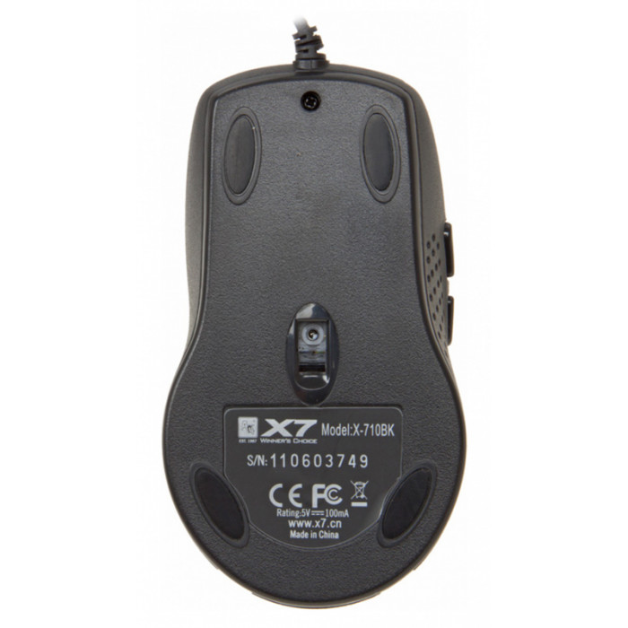 Мышь A4Tech X-710BK черный оптическая 2000dpi USB 7but (X-710BK USB)