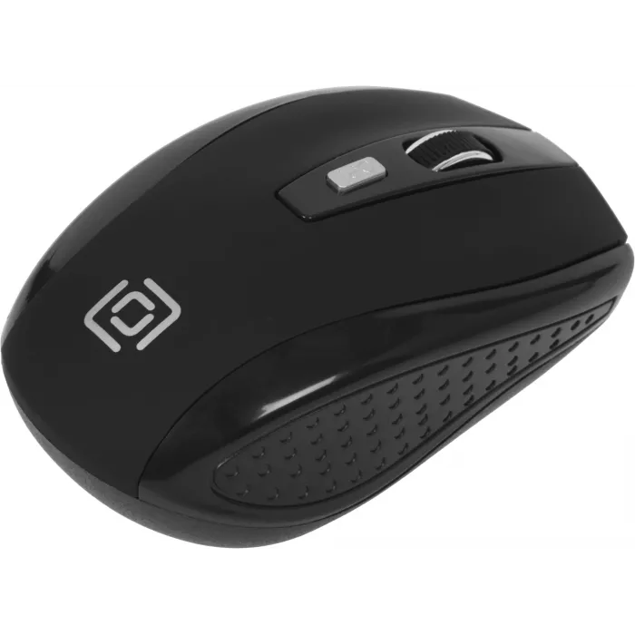 Мышь Оклик 455MW черный оптическая 1600dpi беспров. USB для ноутбука 6but (945818)