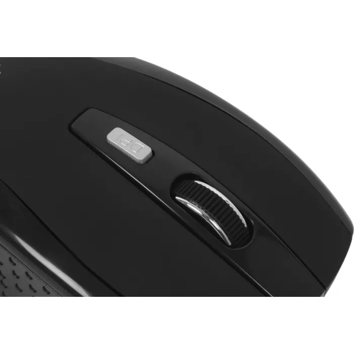 Мышь Оклик 455MW черный оптическая 1600dpi беспров. USB для ноутбука 6but (945818)