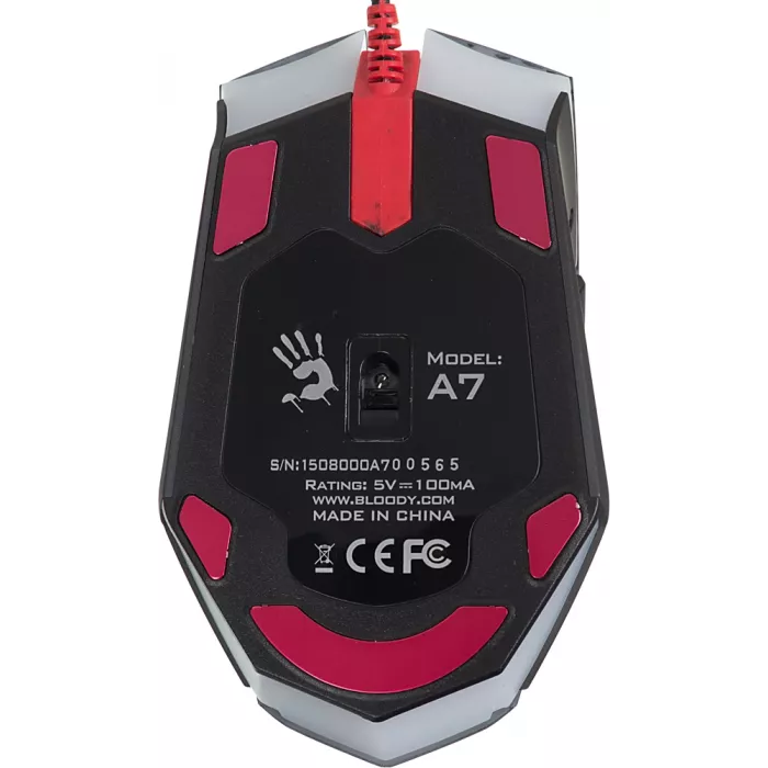 Мышь A4Tech Bloody A7 черный оптическая 6200dpi USB 8but