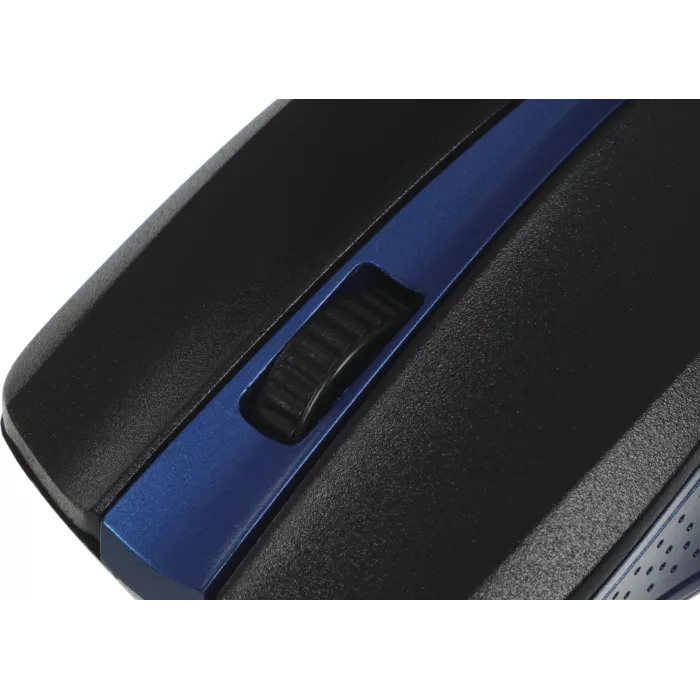Мышь Оклик 485MW черный/синий оптическая 1200dpi беспров. USB для ноутбука 3but (997826)