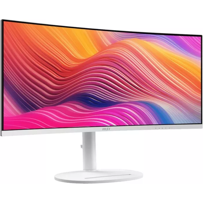 Монитор MSI 34" Modern MD342CQPW белый VA LED 21:9 HDMI M/M матовая HAS Piv 3500:1 300cd 178гр/178гр 3440x1440 120Hz DP UW USB 8.05кг