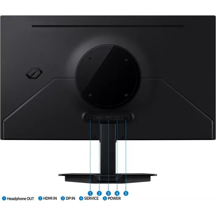Монитор Samsung 27" Odyssey OLED G5 S27FG502SIXCI черный OLED LED 16:9 HDMI матовая 1000000:1 200cd 178гр/178гр 2560x1440 180Hz G-Sync FreeSync DP Quad HD 2K (1440p) 3.3кг
