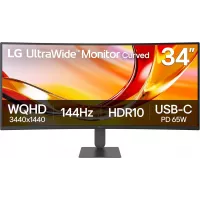 Монитор LG 34" UltraWide 34U640B-B черный VA LED 21:9 HDMI матовая HAS 300cd 178гр/178гр 3440x1440 144Hz FreeSync Premium DP UW USB 7.7кг