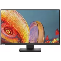Монитор Lenovo 23.8" ThinkVision E24q-20 черный IPS 4ms 16:9 HDMI M/M матовая HAS Piv 1000:1 300cd 178гр/178гр 2560x1440 75Hz DP 2K 5.05кг