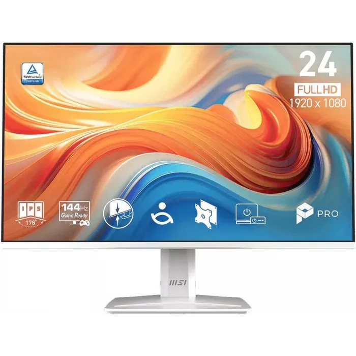 Монитор MSI 23.8" Pro MP243W E14 белый IPS LED 16:9 HDMI M/M 300cd 178гр/178гр 1920x1080 144Hz DP FHD 3.1кг