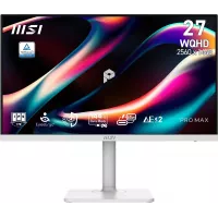 Монитор MSI 27" Pro Max 271QPHW E14 белый IPS LED 4ms 16:9 HDMI M/M матовая HAS Piv 1500:1 300cd 178гр/178гр 2560x1440 144Hz DP Quad 2K (1440p) USB 6.4кг