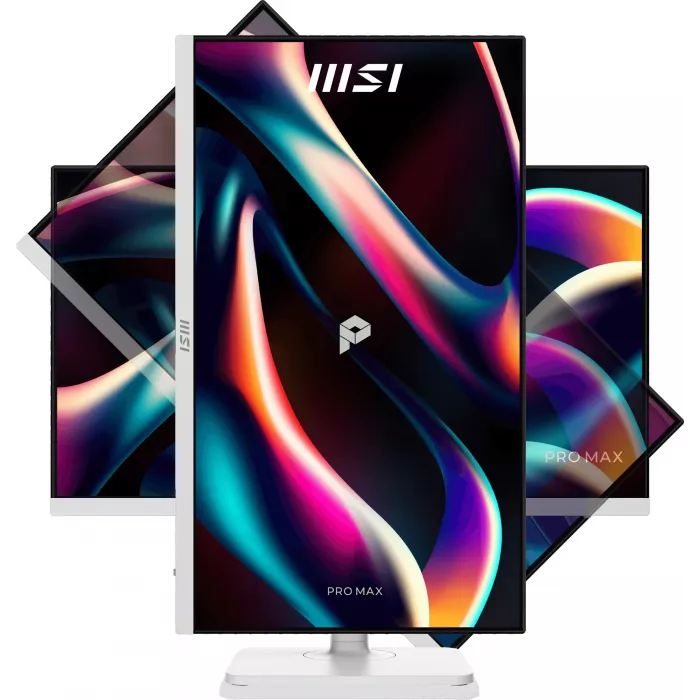 Монитор MSI 27" Pro Max 271QPHW E14 белый IPS LED 4ms 16:9 HDMI M/M матовая HAS Piv 1500:1 300cd 178гр/178гр 2560x1440 144Hz DP Quad 2K (1440p) USB 6.4кг