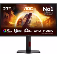 Монитор AOC 27" Q27G4ZDR черный QD OLED LED 16:9 HDMI матовая HAS Piv 400cd 178гр/178гр 2560x1440 240Hz DP 2K USB 5.52кг
