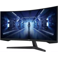 Монитор Samsung 34" Odyssey G5 LC34G55TWWPXEN черный VA LED 21:9 HDMI матовая 250cd 178гр/178гр 3440x1440 165Hz FreeSync Premium DP UW 5.6кг