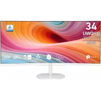 Монитор MSI 34" Pro MP341CQW E12 белый VA LED 21:9 HDMI M/M матовая 300cd 178гр/178гр 3440x1440 120Hz DP 2K 7.1кг