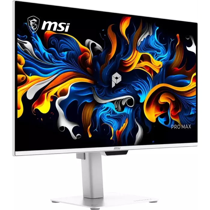 Монитор MSI 26.5" Max 271UPXW12G белый QD OLED LED 16:9 HDMI M/M матовая HAS Piv 250cd 178гр/178гр 3840x2160 120Hz FreeSync Premium Pro DP 4K USB 6.6кг