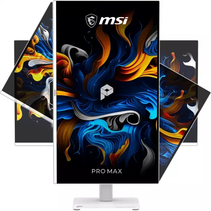 Монитор MSI 26.5" Max 271UPXW12G белый QD OLED LED 16:9 HDMI M/M матовая HAS Piv 250cd 178гр/178гр 3840x2160 120Hz FreeSync Premium Pro DP 4K USB 6.6кг